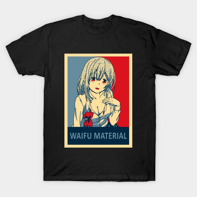 Higehiro - Saya Ogiwara I Waifu Material Poster T-Shirt by Dokey4Artist